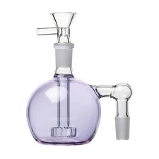 90° 14mm Orb Glass Ash Catcher Bowl Slide 4 Hookah Bubbler Bong Water Pipe L