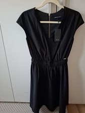 Armani Exchange Damenkleid Schwarz  Viscose Gr.34 (USA 4)
