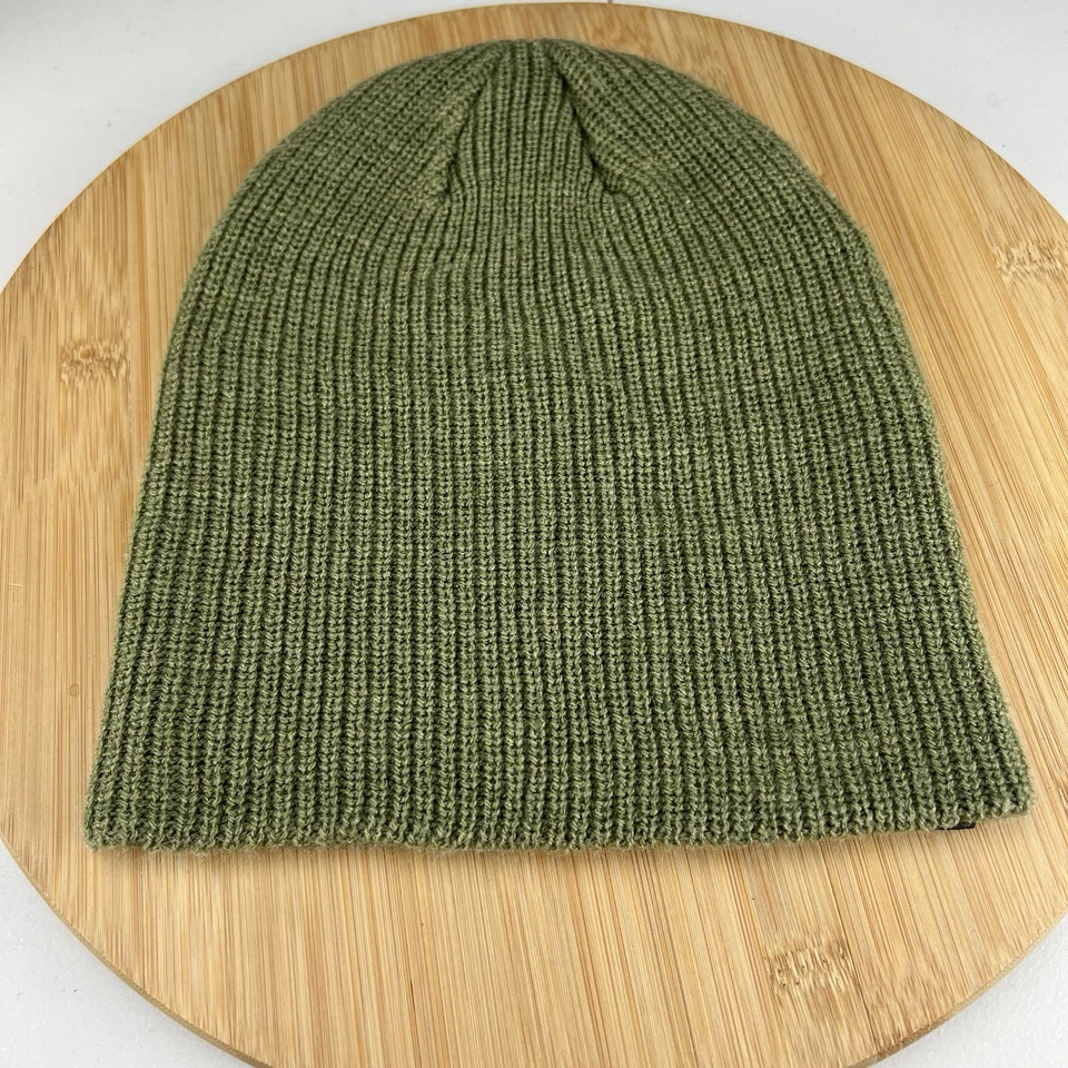 Burton Snowboards Gorro Gorra OSFM Verde Tejido Invierno 100% Acrílico Patinador Foto 2 de 4