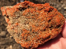 Utah Grape Agate 155g Rough Specimen Red Botryoidal Chalcedony Clear White