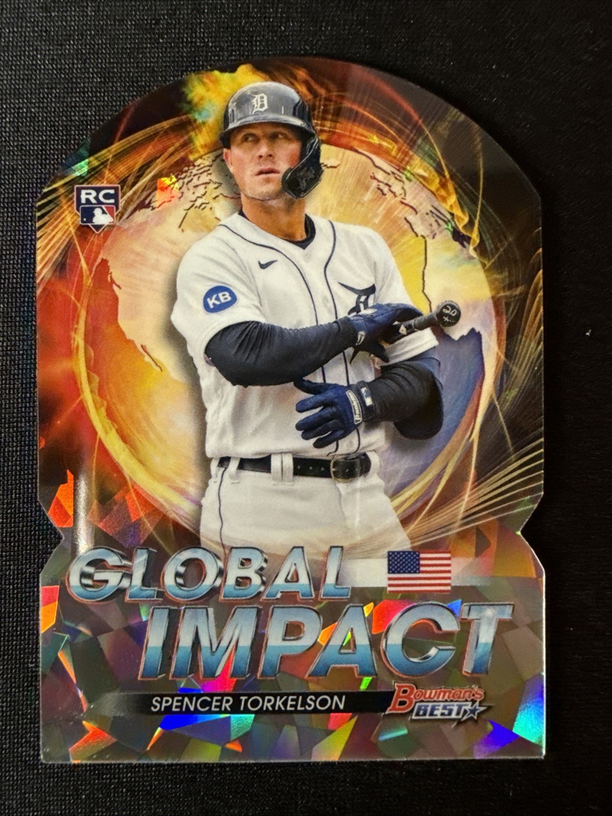 Spencer Torkelson Rookie Card 2022 Bowman's Best Global Impact Atomic Refractor