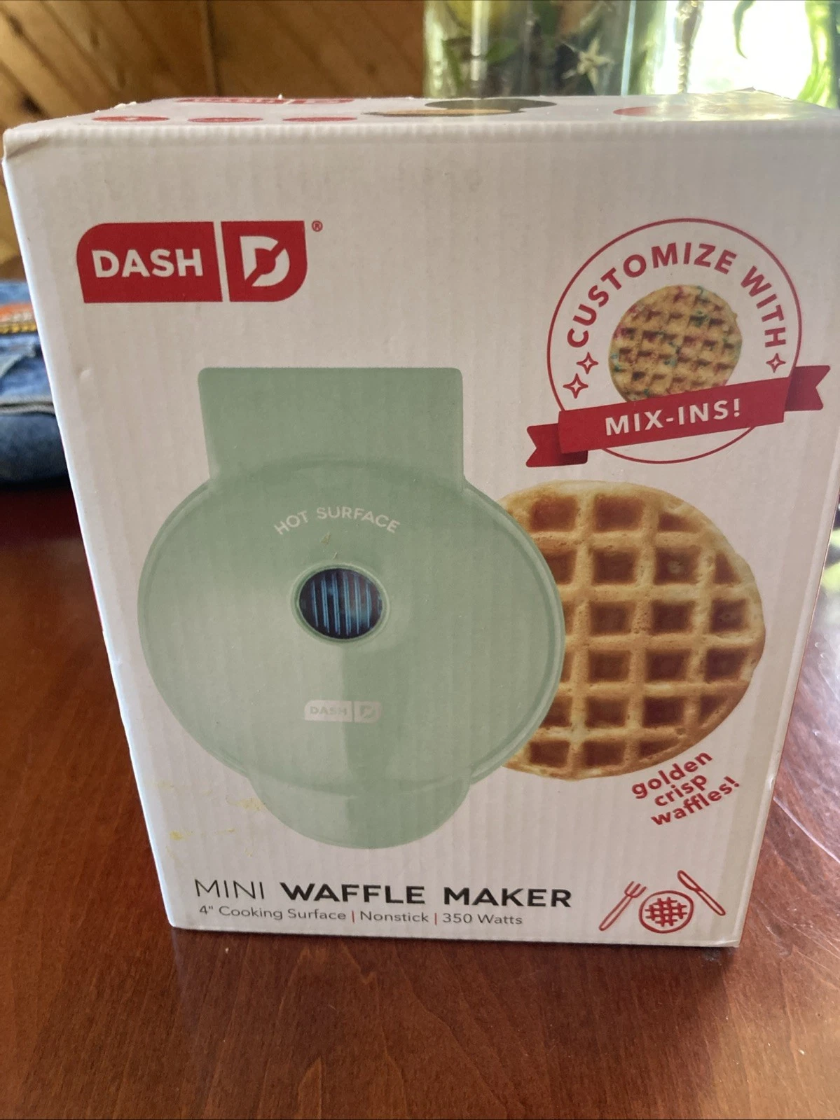 Dash Mini Maker The Waffle Machine for Individual Non-stick surfaces Compact