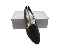 Birdies Heron Flat Sage Green Laser Cut Suede Leather Women  s Size 11