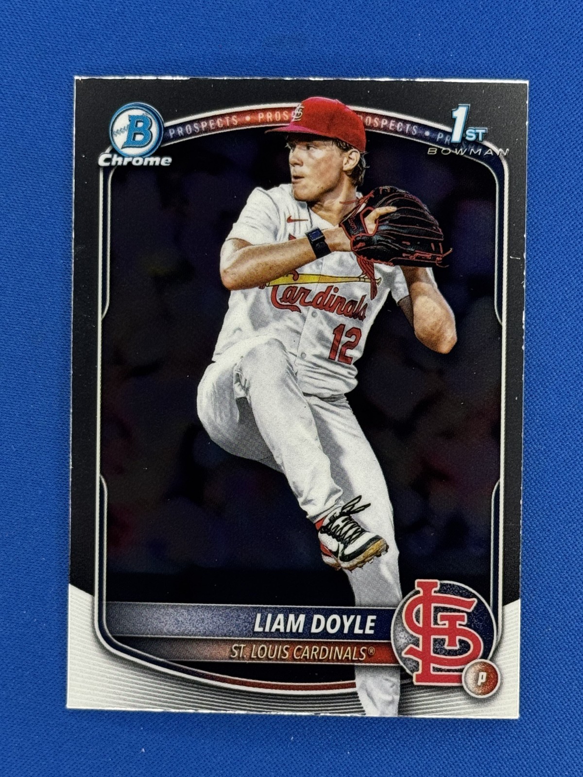 2025 Bowman Draft Chrome #BDC-12 Liam Doyle 1st Prospect Cardinals