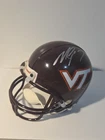 MICHAEL VICK VIRGINA TECH SILVER INK SIGNED MINI HELMET