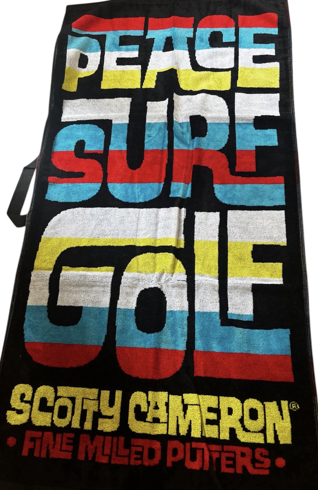 Towel Black Red Blue
