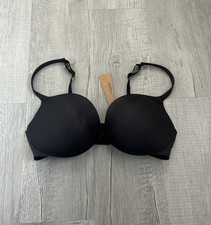 Skims Ultimate Push Up Plunge Bra Onyx Black Size 38D NWT