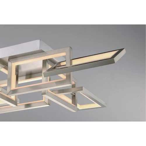 ET2 Contemporary Lighting E20352-SN Link Flush Mount Satin Nickel - Picture 7 of 8