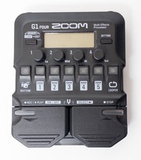 ZOOM G1 Four Guitar Multi Effects Processor Tested Working no adapter