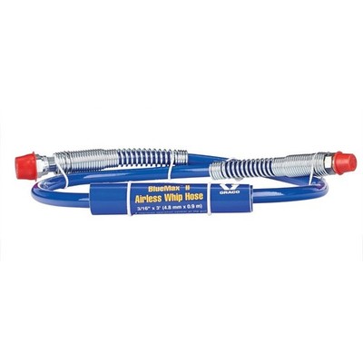 Graco BlueMax II Airless Whip Hose - 1/4 in x 3 ft
