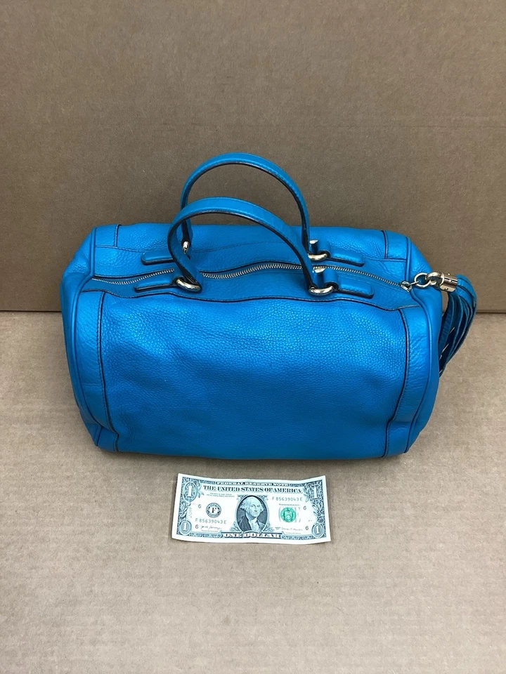 Bolso Gucci Soho Boston de piel de becerro - Azul Riviera Foto 3 de 4