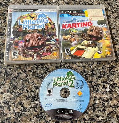Little Big Planet 1 & 2 & Karting PS3 UNTESTED