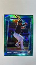 Andres Gimenez 2021 Donruss Optic #44 Green Dragon Prizm /88 Rookie RC Guardians
