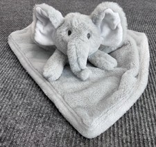 Gray Elephant Lovey So Dreamy Security Blanket Baby Plush 15x15 Soft Comfort Toy