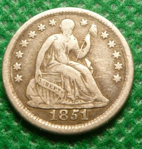 1851-o   Seated Liberty Half Dime Coin 1837-1891 #A06   Coin