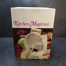 Cortador de alimentos Popeil Kitchen Magician de colección alimentación automática cortadora trituradora NUEVO