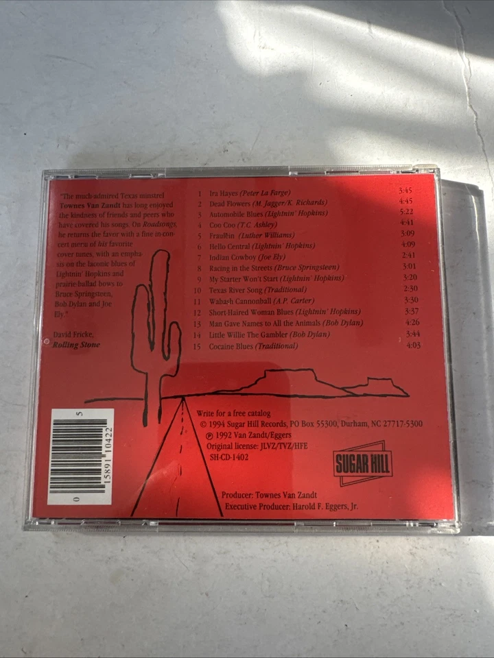 Компакт-диск с дорожными песнями Townes Van Zandt - Изображение 2 из 4