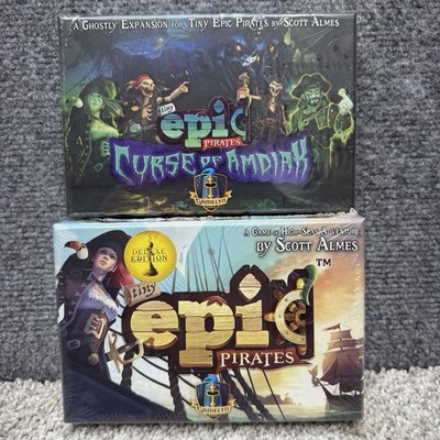 NEW Tiny Epic Pirate Deluxe Edition + Curse of Amdiak Expansion Board Games