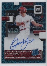 2022 Panini Donruss Optic Teal Velocity Prizm 48/49 Juan Yepez #RRS-JY Auto 1b3s
