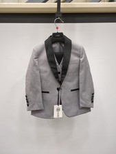 A.x.n.y Boy's Shawl Collar Tuxedo, Gray/black