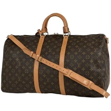 Louis Vuitton Keepall Bandouliere 55 Boston Bag Monogram Brown M41414 #BS1026