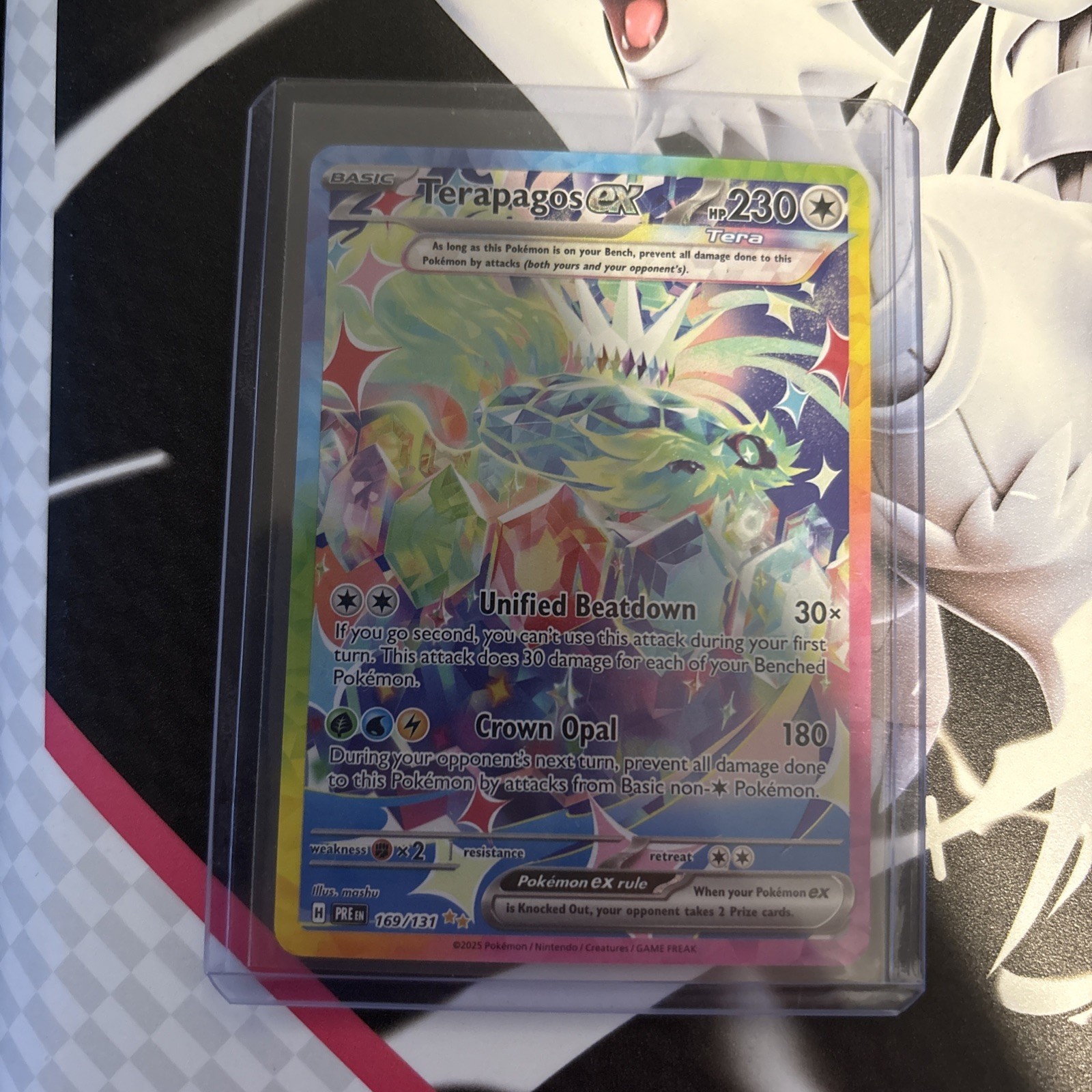 Terapagos ex 169/131 - Prismatic Evolutions Special Illustration Rare Pokemon NM
