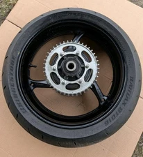 2011-2025 Suzuki GSXR 600 750 OEM Rear Back Wheel Rim Rotor 11 25 *STRAIGHT 