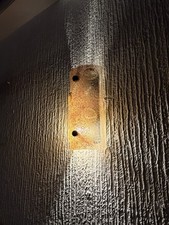 Opsidianos Hand Blown In Crete Beautiful Ochre Wall Lights Excellent Cond