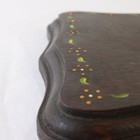 Wooden Painted Floral Border Plaque Hanging Mount Holes — photo 4