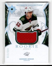 2021-22 ULTIMATE COLLECTION ROOKIE JERSEY CONNOR DEWAR MINNESOTA WILD #183