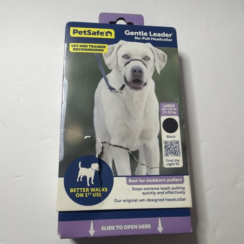 PetSafe Gentle Leader No-Pull Dog Headcollar -Size: LARGE 60-130lbs Black