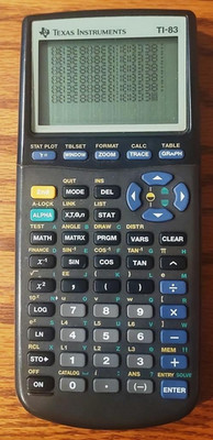 TI 83 Scientific Graphing Calculator for parts or repair screen pixel issue Q