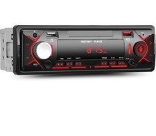 Car Radio Single Din Bluetooth Digital Car Stereo Receiver Hands-Free Calls A...