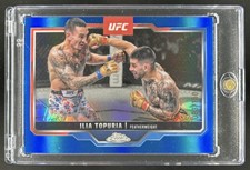 2025 Topps UFC Chrome Ilia Topuria Blue Refractor #/150