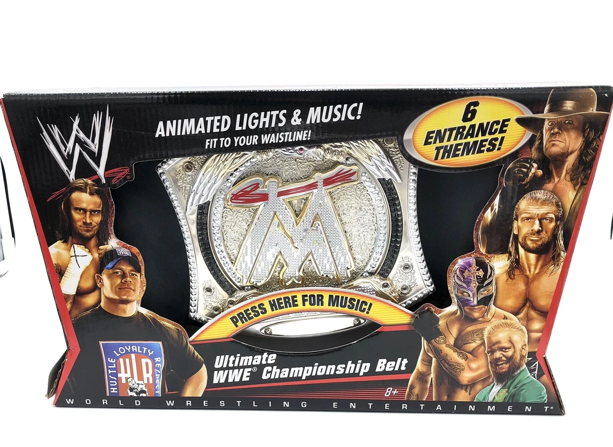 WWE World Champion Spinner Toy Belt Mattel SOUNDS LIGHTS JOHN CENA