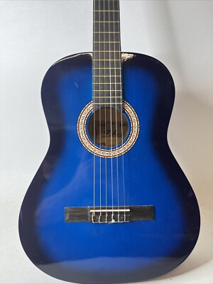 Zebra - Model ZS 1 - 39-inch - Blue Acoustic Guitar - CLEAN | eBay