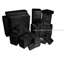 Black Swirl Cotton Fill Jewelry Gift Boxes Wholesale Supplies Display Packaging
