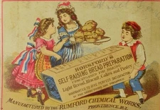 1870's-80's Rumford Chemical Works Horsford's Self-Raising Bread Preparation F94