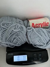 Acrylic Yarn Gray 4 ply worsted. 7.5 ounces VINTAGE Sold at Ames