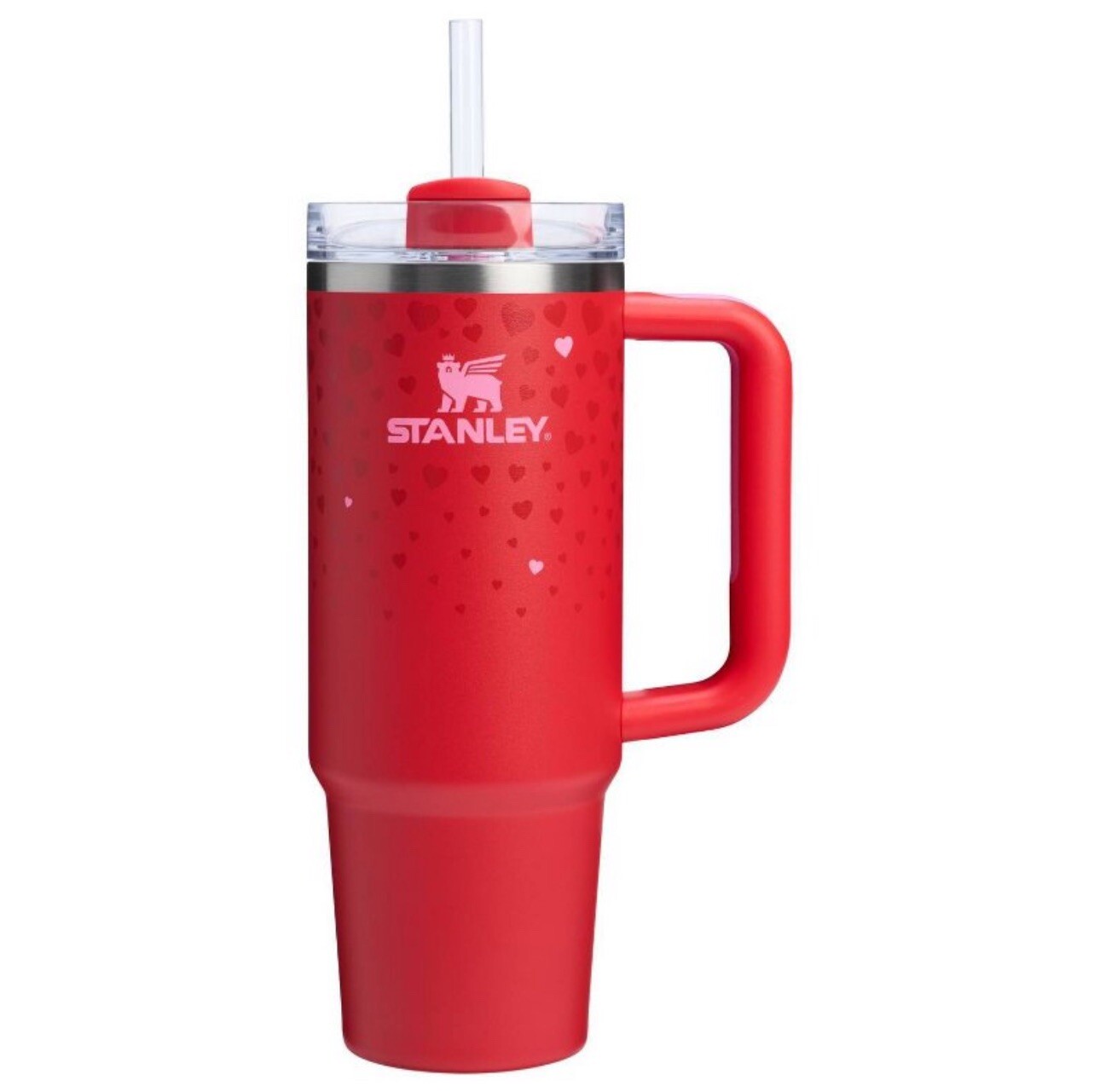 NEW🔥Valentines Day - Stanley 30oz H2.0 Flowstate Quencher Tumbler - Ruby Hearts