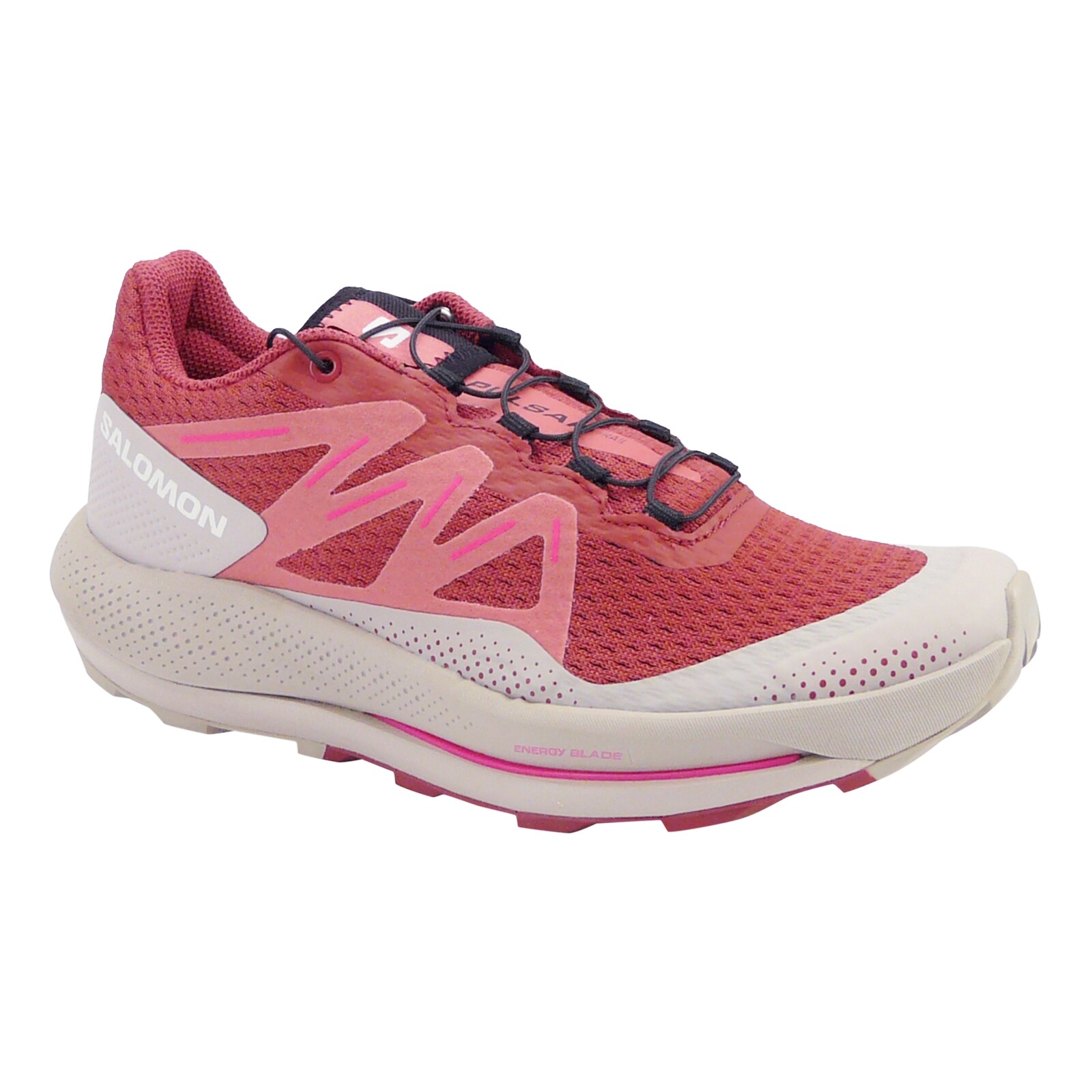Salomon PULSAR TRAIL pelle di mucca da donna cenere di rose rosa brillante US 9