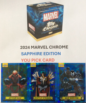 2024 Topps Marvel Chrome SAPPHIRE EDITION - Base - You Pick Cards!