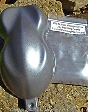 Old School Vintage Silver Pearl Pigment Auto Lacquer Clearcoat PPG