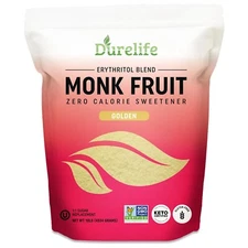 Durelife Golden Monk Fruit Sweetener, Golden - 10 lb Bulk Size