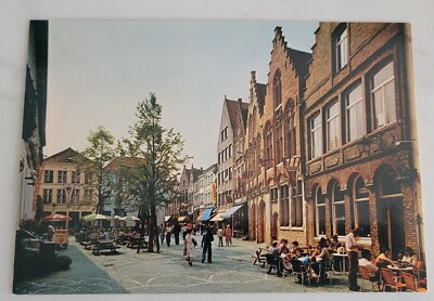 Vintage Postcard c1978 ~ Brugge Sint-Amandstraat  500/381 printed in E.E.C.