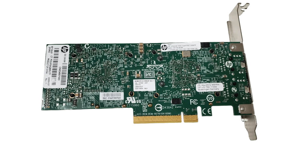 Adaptador de red HP 530T 10Gb doble puerto 10Gb 656594-001 657128-001 altura completa Foto 3 de 4