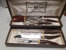 Regent Sheffield Westall Richardson Stainless Steel Bone Handle Knife Set