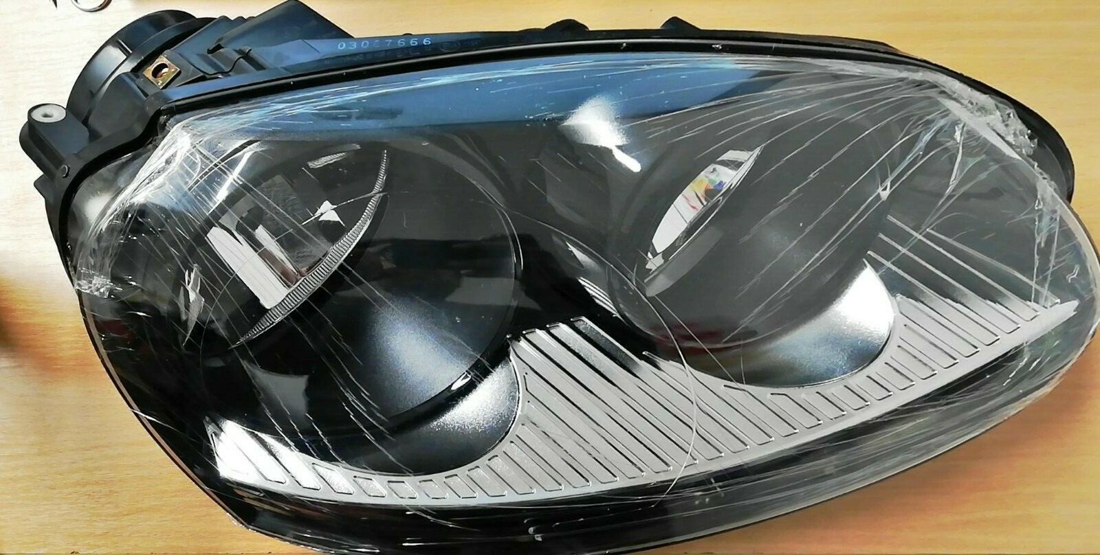 Unidad de lámpara principal Depo GLF V 03-07 ECE negra con motor 441-1171R-EM2 derecha nueva