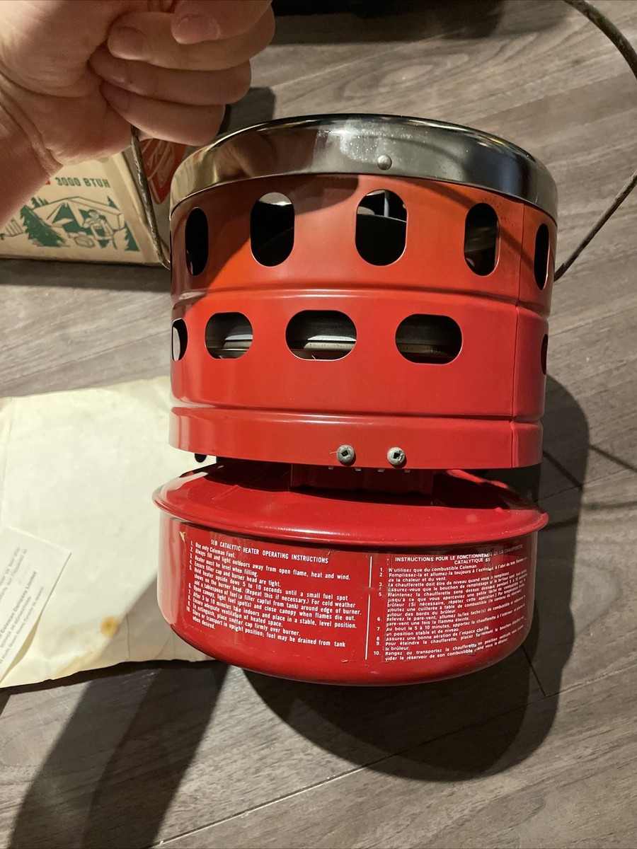 Like New 1972 Vintage Coleman Catalytic Heater Model 518B 3000 BTU Camping  | eBay