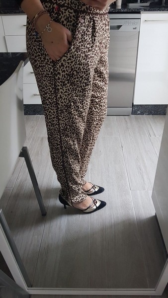 Pepita Pérez pantalón print leopardo nuevo Hose pants pantaloni Blogger Geschenk